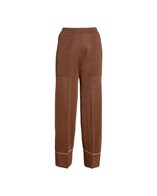 Circus Hotel Brown Wide Trousers