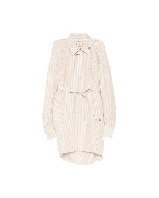 Maison Mihara Yasuhiro Natural Shirt Dresses