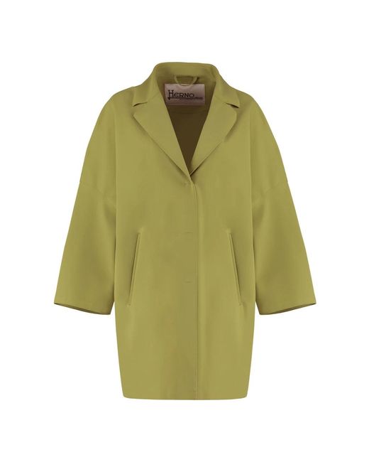 Herno Green Single-Breasted Coats