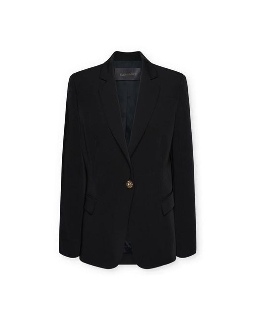 Elena Miro Black Blazer Aus Stretch-Cady