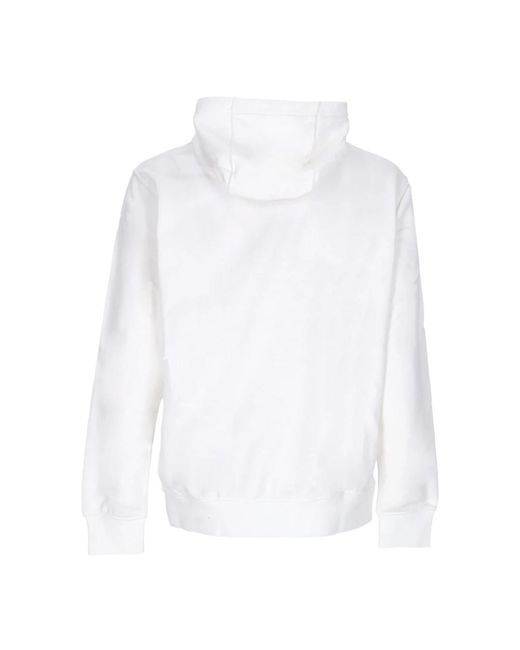Nike Club hoodie weiß/schwarz in White für Herren
