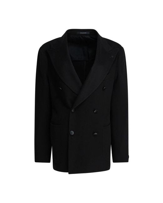 Tagliatore Jassen ,Zwart ,Wol Pino Lerario Jacket in het Black voor heren
