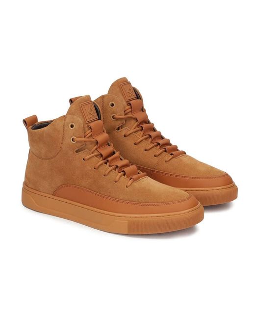 Kazar Wildleder-Sneaker Mit Knöchellangem Oberteil in Brown für Herren