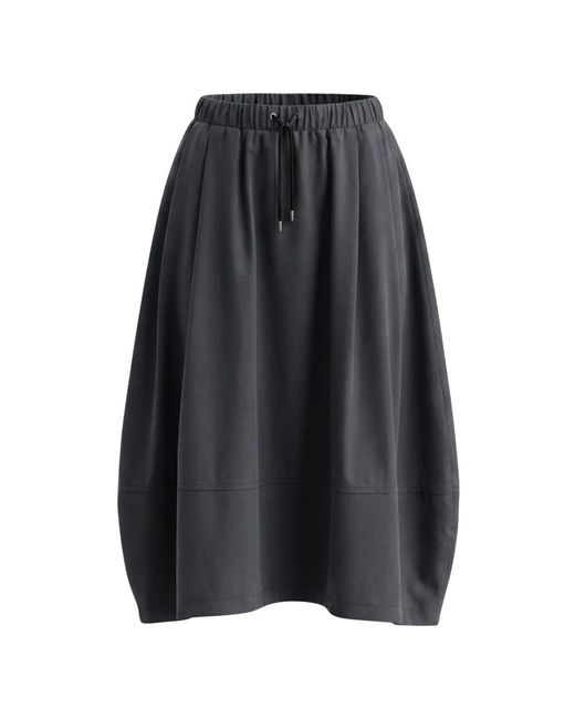 Gran Sasso Midi Jersey Rok in het Black