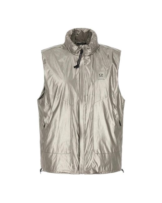 C P Company Gray Waistcoats for men