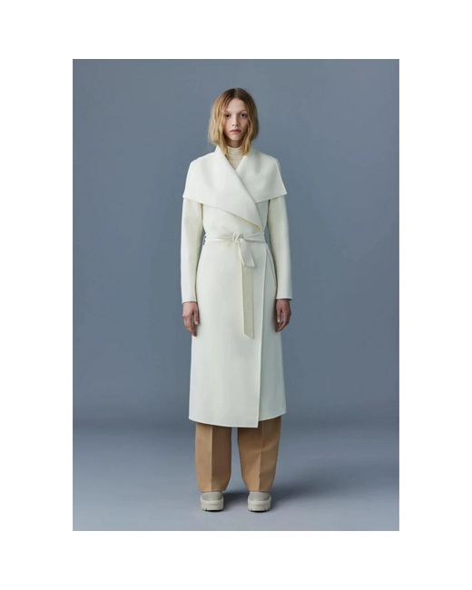 Mackage White Belted Coats