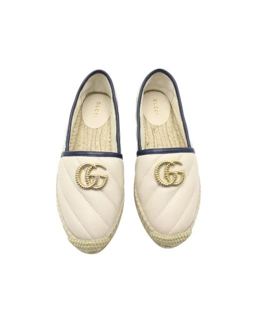 Shoes > flats > espadrilles Gucci en coloris White