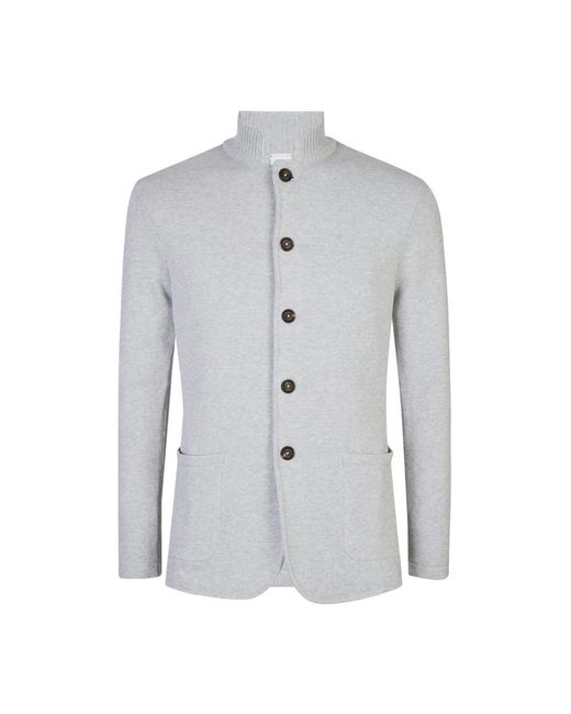 Eleventy Giacca Maglia Collo in het Gray voor heren