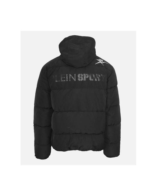 Philipp Plein Black Winter Jackets for men