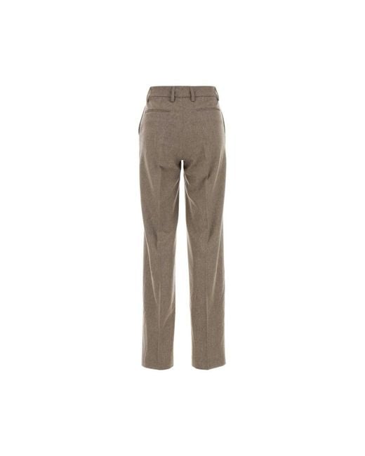 PT Torino Brown Straight Trousers