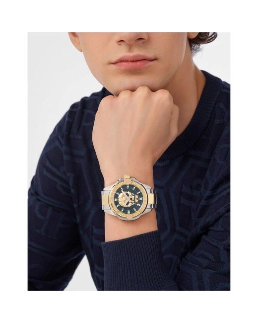 Philipp Plein Herrenuhr The $Kull in Metallic für Herren