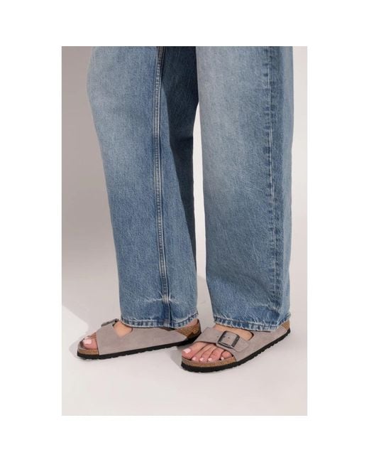 Birkenstock Brown Sliders