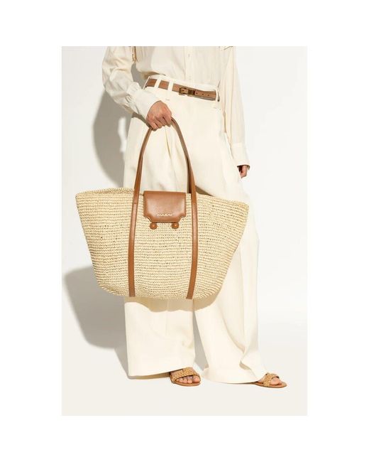 Marni Brown Shopper-Typ Tasche