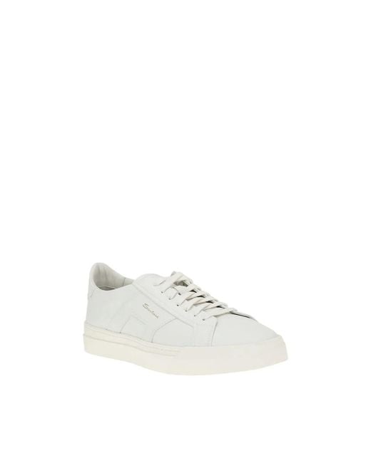 Santoni White Sneakers for men