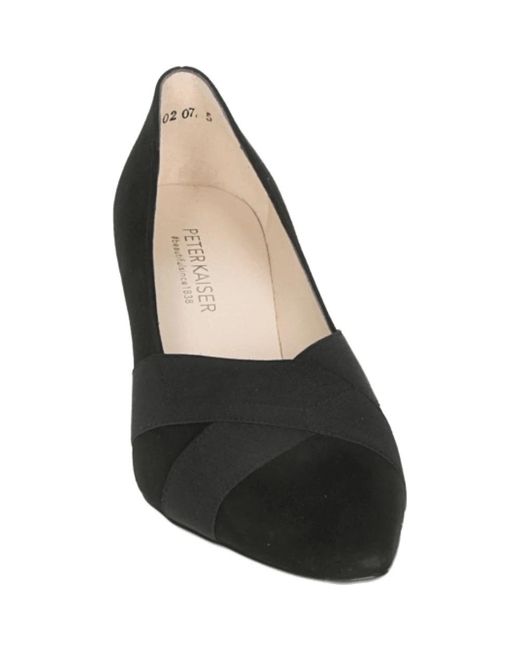 Peter Kaiser Schoenen ,Zwart ,Suède Zwarte Suède Pumps in het Black