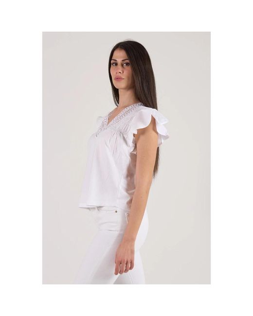 Ralph Lauren Overhemden ,Wit ,Katoen Witte Damesblouse Shirt in het White
