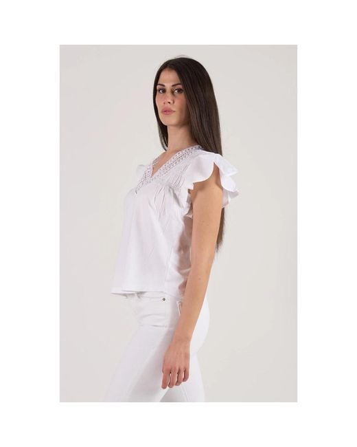 Ralph Lauren Overhemden ,Wit ,Katoen Witte Damesblouse Shirt in het White