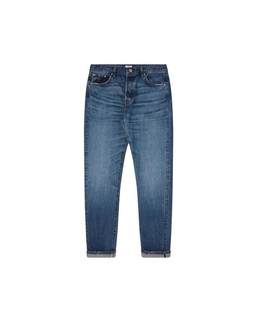 Edwin Jeans ,Blauw ,Katoen Straight Jeans in het Blue voor heren