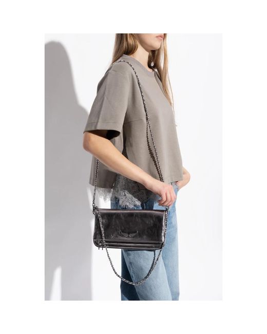 Zadig & Voltaire Metallic Clutches
