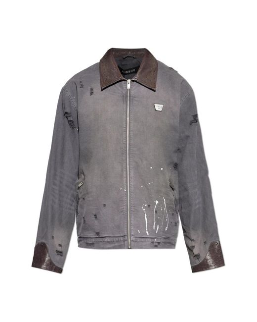 M I S B H V Gray Light Jackets for men