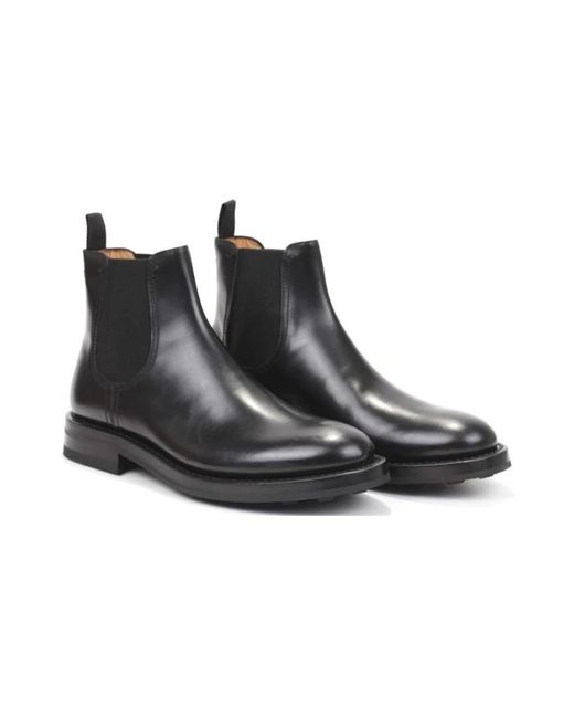 Fabi Eleganter stiefelette in Black für Herren