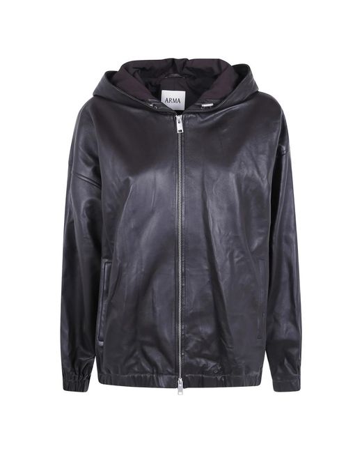 Arma Jassen ,Bruin ,Leather Jassen in het Black