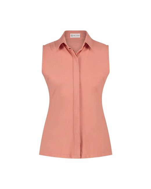 Jane Lushka Pink Vielseitige ärmellose bluse | apricot