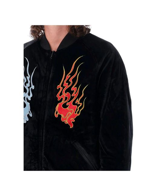 Zip-Throughs di Huf in Black da Uomo
