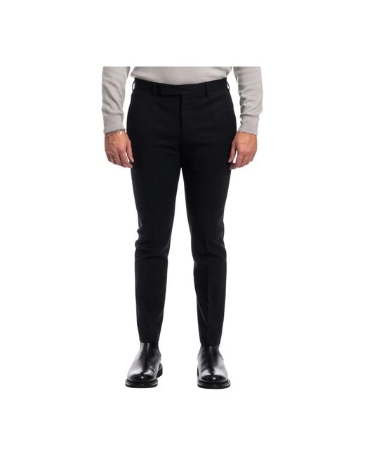 PT01 Black Skinny Trousers for men