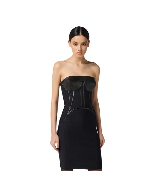 Short Dresses Elisabetta Franchi en coloris Black