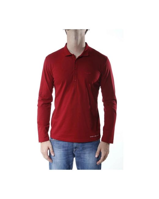 Armani Jeans Red Polo Shirts for men