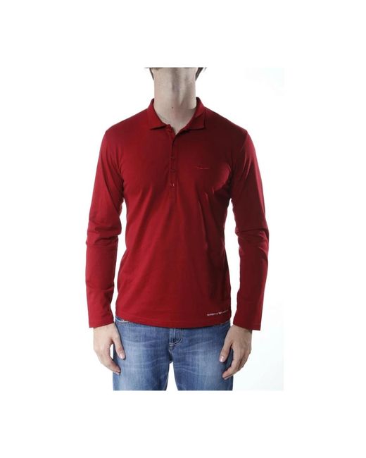 Armani Jeans Red Polo Shirts for men