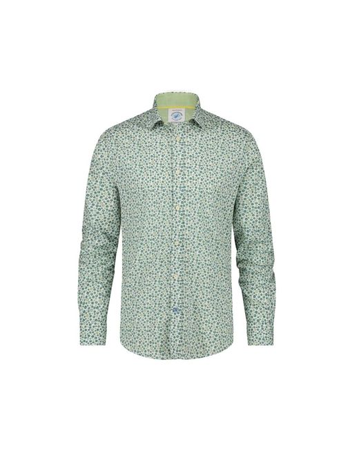 A fish named fred Groen Casual Overhemd Met Print in het Green voor heren