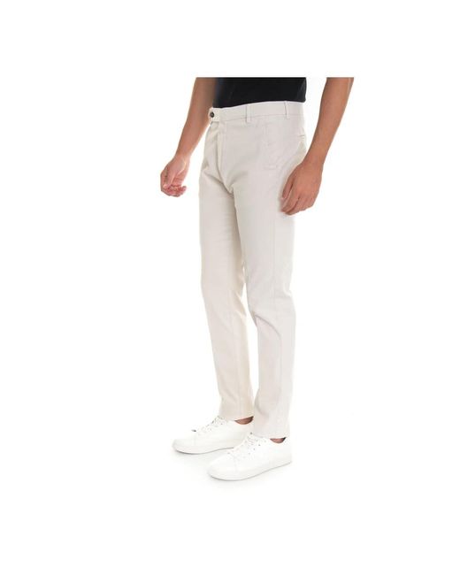 Trousers > slim-fit trousers Berwich pour homme en coloris Gray