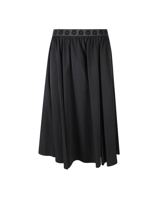 Falda larga KENZO de color Black