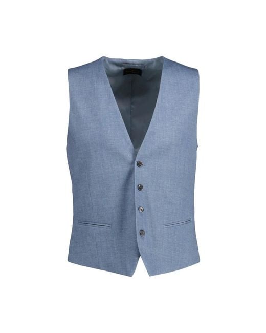 Zuitable Blue Suit Vests for men