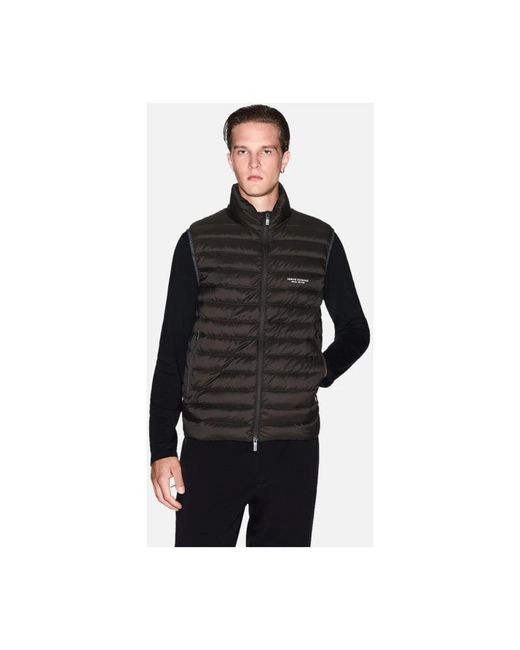 ARMANI EXCHANGE Black Waistcoats for men