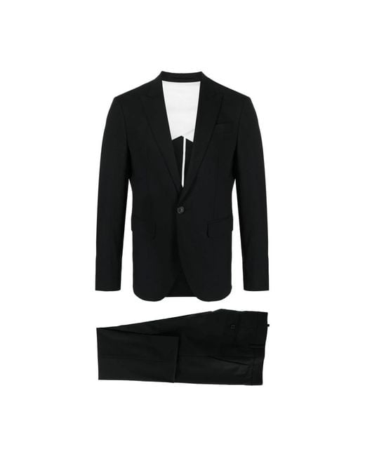 DSquared² Single Breasted Suits in het Black voor heren