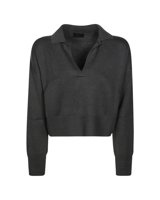Dondup V-Neck Truien in het Black