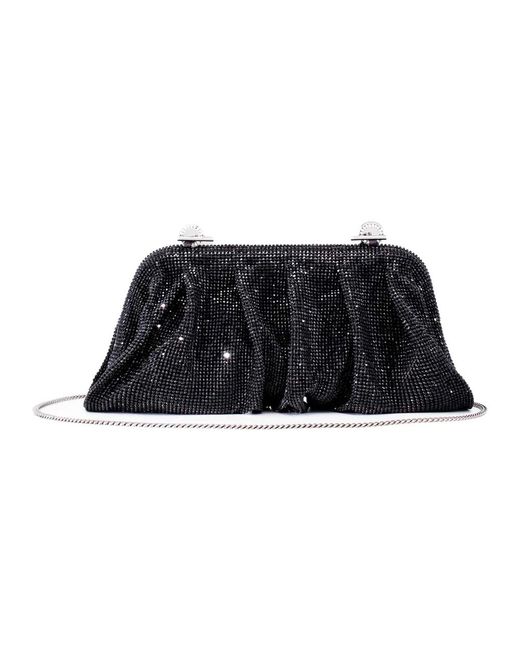 Benedetta Bruzziches Black Schwarze Aluminium-Mesh-Schultertasche
