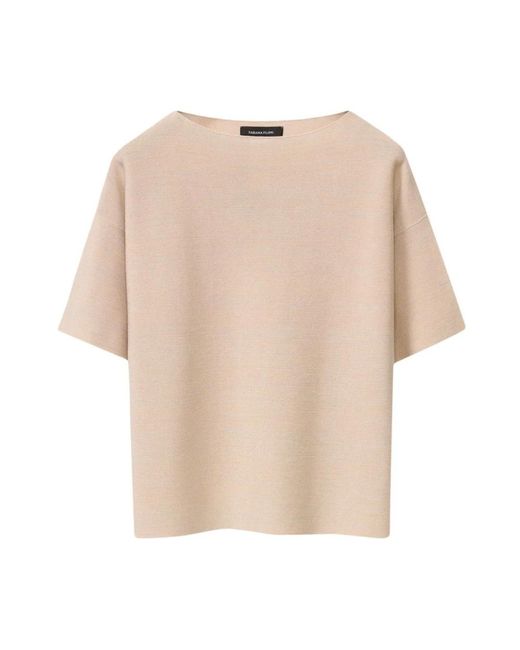 Fabiana Filippi Natural Round-Neck Knitwear
