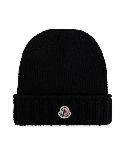 Moncler Black Wollmütze