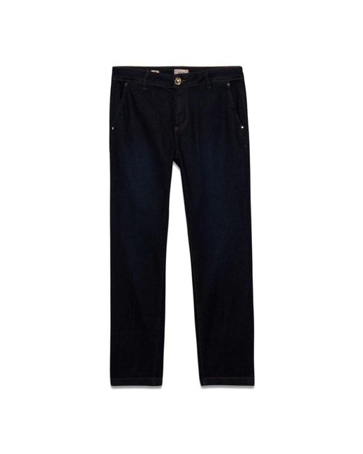 Oltre Blue Rinse Denim Chino Jeans
