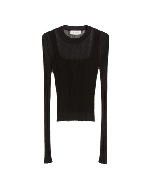 Sportmax Black Long Sleeve T-Shirts