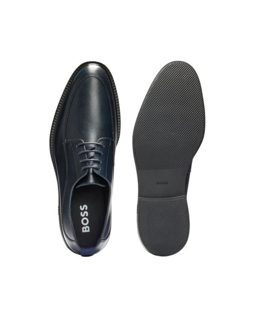 Shoes > flats > business shoes Boss pour homme en coloris Blue