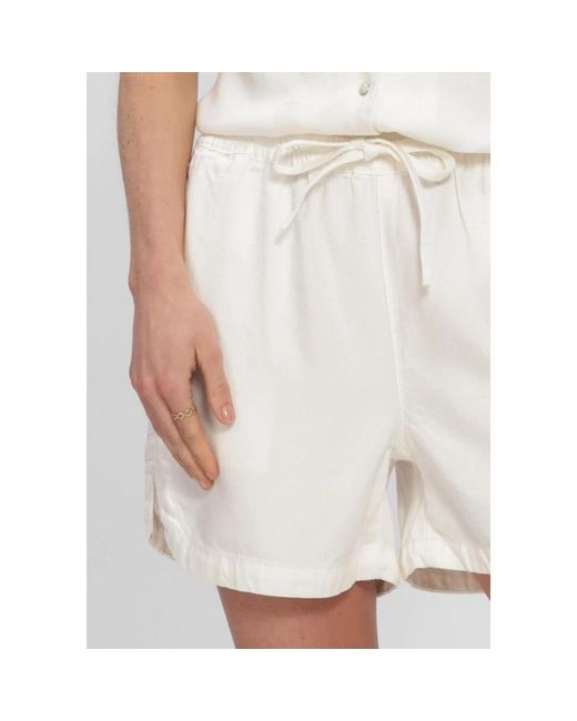 Object Korte Broeken ,Wit ,Objframe Re Mw Shorts in het White