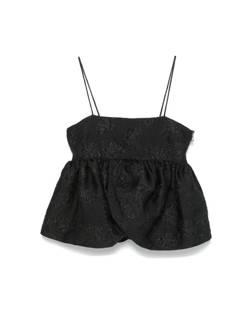 Sleeveless Tops ROTATE BIRGER CHRISTENSEN de color Black