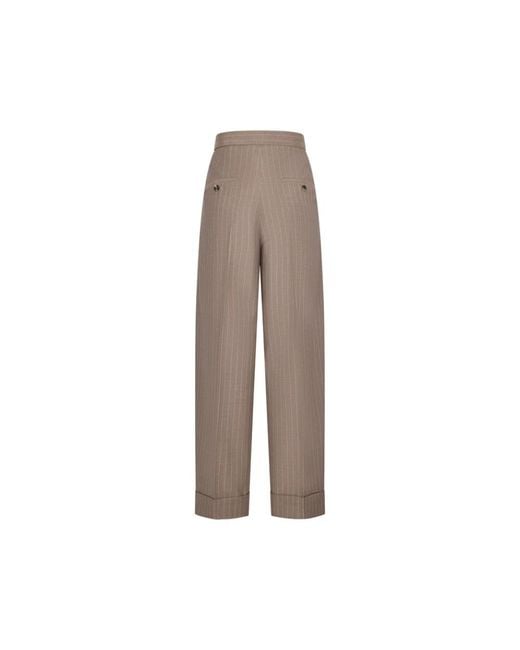 Max Mara Brown Wide Trousers
