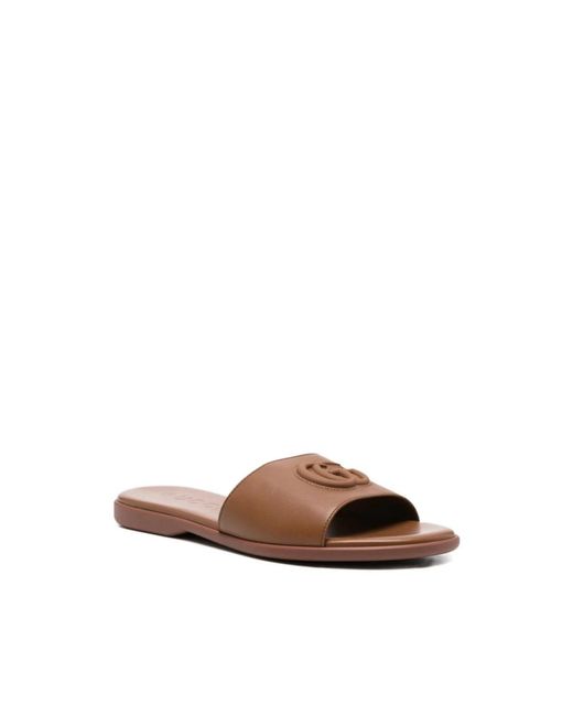 Gucci Brown Sliders