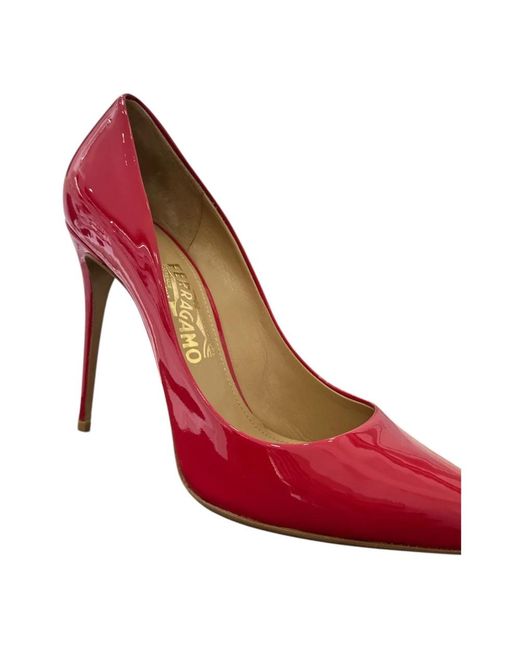 Ferragamo Red Pumps